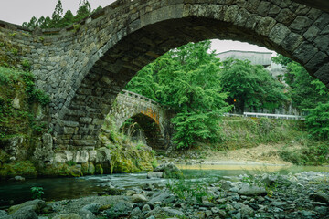 熊本県三里町の奇橋「二俣橋」