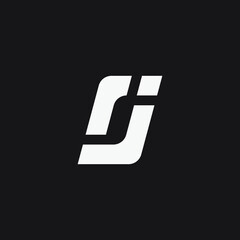 Vector initial RJ letter monogram design logo template.