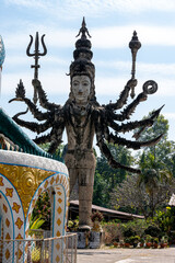Buddhist statue in park