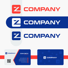 Business card template and Z logo inspiration 