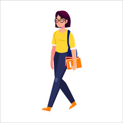 student female character collage university