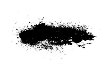 Paint stains black blotch background. Grunge Design Element. Brush Strokes. Vector illustration