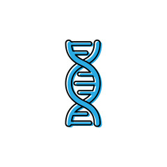 dna icon design template vector isolated illustration