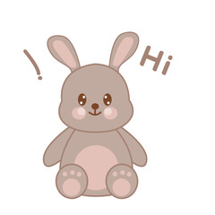 Cute bear cartoon vector illustration, cute animal,lovely teddy.