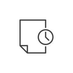 Profile history line icon