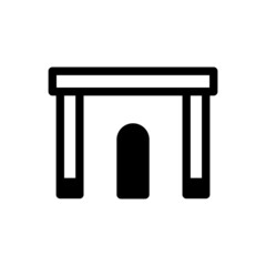 Bank Icon - Vector Illustration .