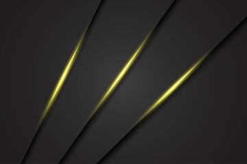 Abstract green light slash triangle on dark grey design modern luxury futuristic technology background vector illustration.