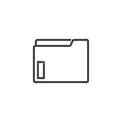 Folder file line icon