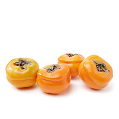 persimmon on a white background