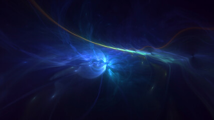 Obraz premium 3D rendering abstract multicolor fractal light background