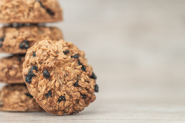 handmade cookies, oatmeal cookies with raisins, berries