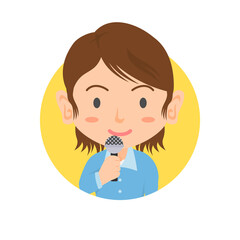 女性アナウンサーのアイコン