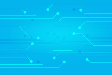 2d illustration Abstract futuristic electronic circuit technology background