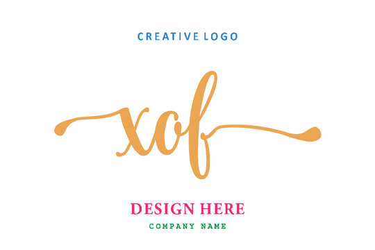 XOF lettering logo is simple, easy to understand and authoritative