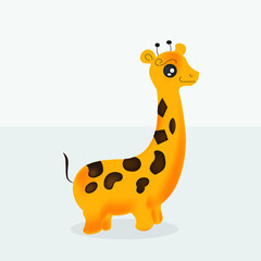 little giraffe animal illustration image
