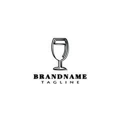 fresh drinks logo template icon design black isolated vector illustration