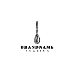 manual mixer cartoon logo icon design template illustration