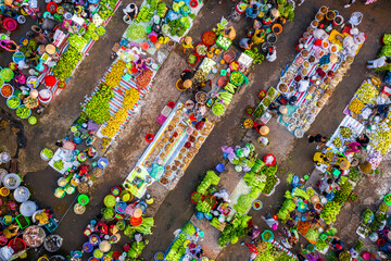 Vi Thanh Market is the largest and most special outdoor agricultural market in Vietnam