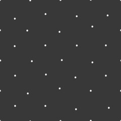 Vector seamless pattern with flat elements for Christmas and New Year design. White small hand-drawn points look like snowflakes are on grey background. Scandinavian minimalistic geometric style