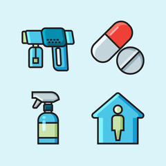 Covid 19 icon Set 6 [Converted]