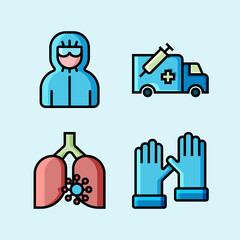 Covid 19 icon Set