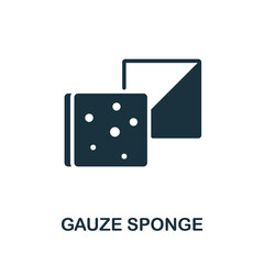 Gauze Sponge icon. Monochrome sign from medical equipment collection. Creative Gauze Sponge icon illustration for web design, infographics and more