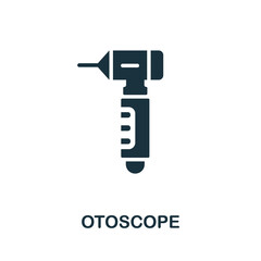 Otoscope icon. Monochrome sign from medical equipment collection. Creative Otoscope icon illustration for web design, infographics and more