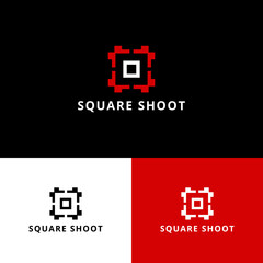 Square Target symbol logo design
