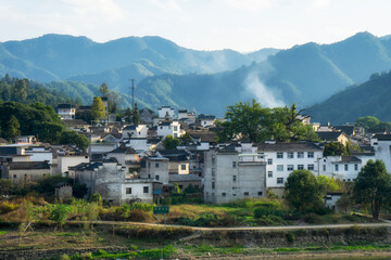 Fototapeta na wymiar Ancient villages along the Xin'an River in Huizhou