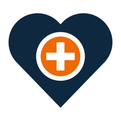 Care, life, love, medication icon. Simple flat design concept.