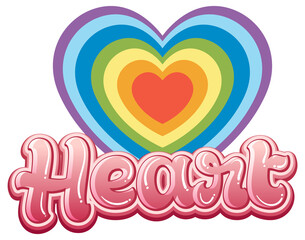 Isolated heart icon on white background