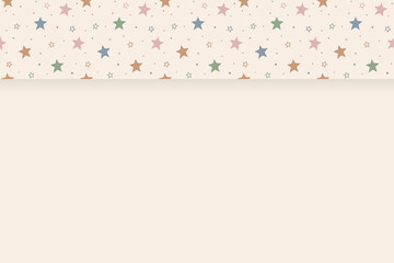 Concept of an empty background with stars. Christmas design. Vector