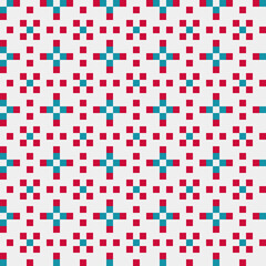 Abstract Cross Pattern generative computational art illustration