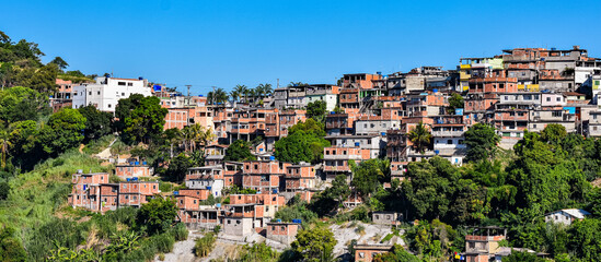 Photograph of low-income peripheral community popularly known as “favela” in Rio de Janeiro, Brazil © @renatopmeireles