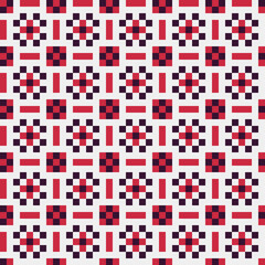 Fototapeta premium Abstract Cross Pattern generative computational art illustration