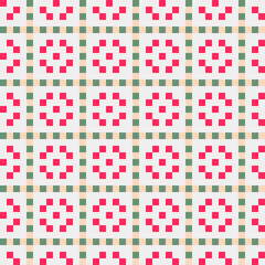 Abstract Cross Pattern generative computational art illustration