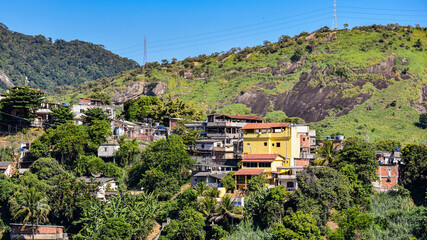 Photograph of low-income peripheral community popularly known as “favela” in Rio de Janeiro, Brazil © @renatopmeireles