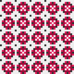 Abstract Cross Pattern generative computational art illustration