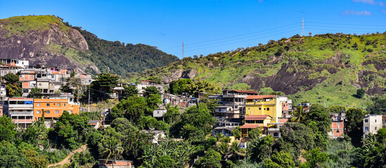 Photograph of low-income peripheral community popularly known as “favela” in Rio de Janeiro, Brazil © @renatopmeireles