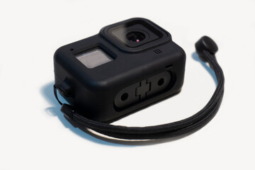 digital video camera isolated on white