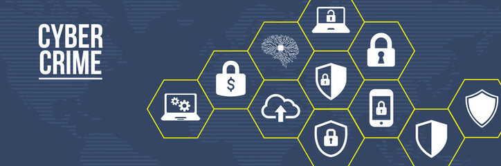 Internet, business, Technology and network concept. Cyber security data protection business technology privacy concept. 3d illustration