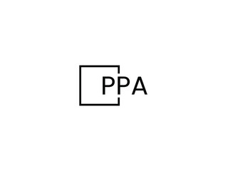 Obraz premium PPA letter initial logo design vector illustration