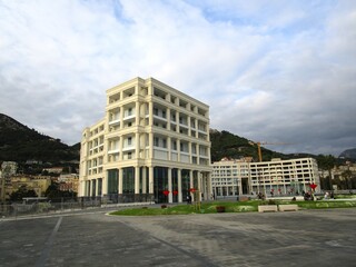Obraz premium VEDUTA DI PIAZZA DELLA LIBERTA',SALERNO,ITALIA,12 NOVEMBRE 2021