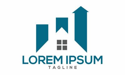 Unique home real estate logo Modern and minimalist vector and abstract logo