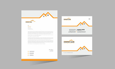 home letterhead and business card