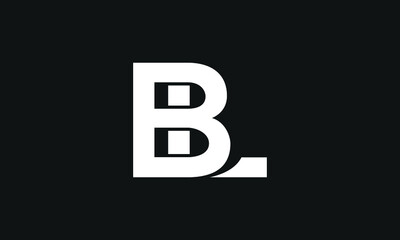 BL Letter icon design, Creative modern letters icon, luxury vector illustration premium vector