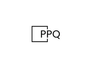 Obraz premium PPQ letter initial logo design vector illustration