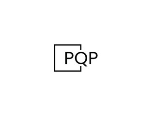 Obraz premium PQP letter initial logo design vector illustration