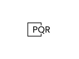 PQR letter initial logo design vector illustration