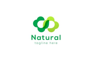 E-commerce logo - nature logo - letter n logo - modern logo